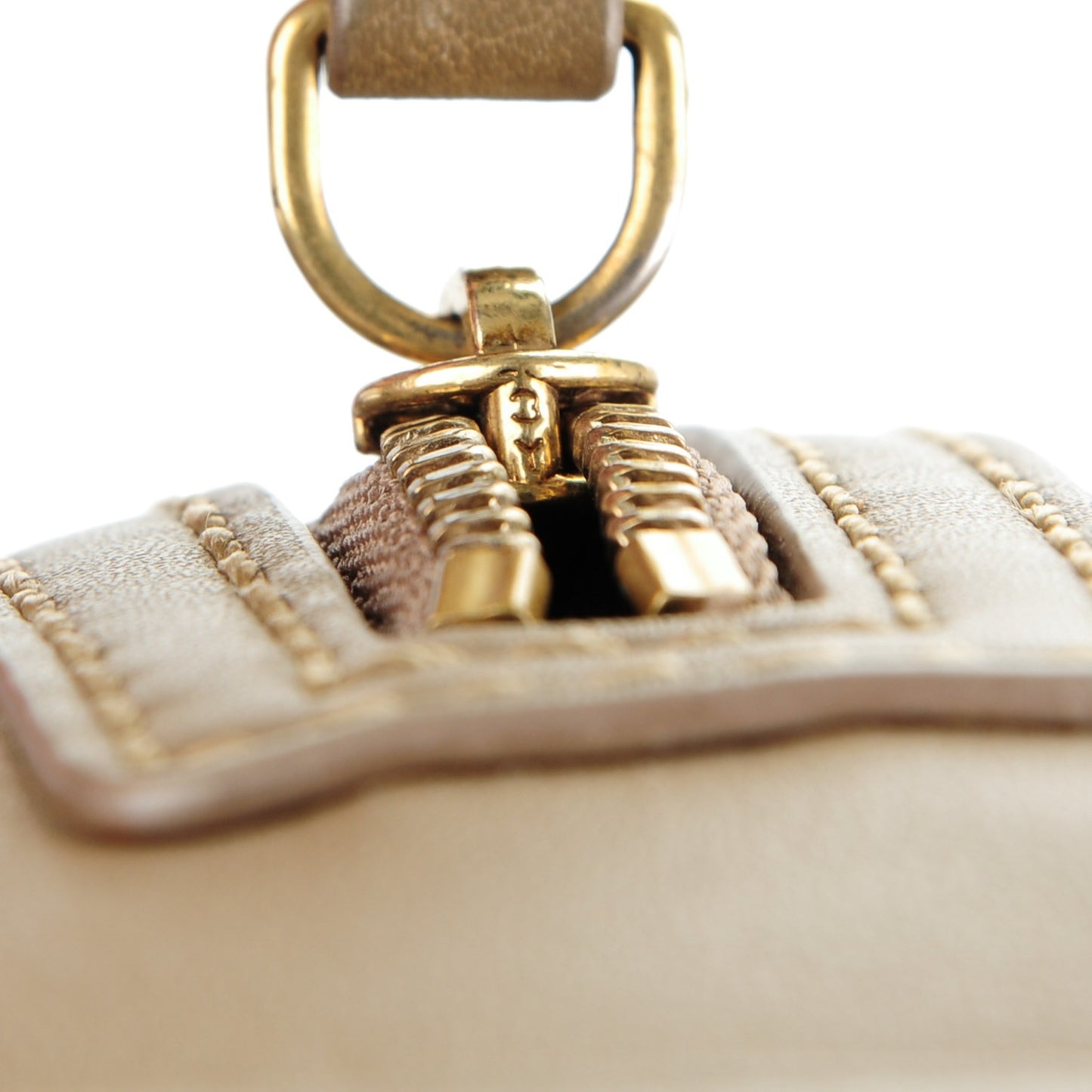 Smooth Calfskin Nano Luggage Camel