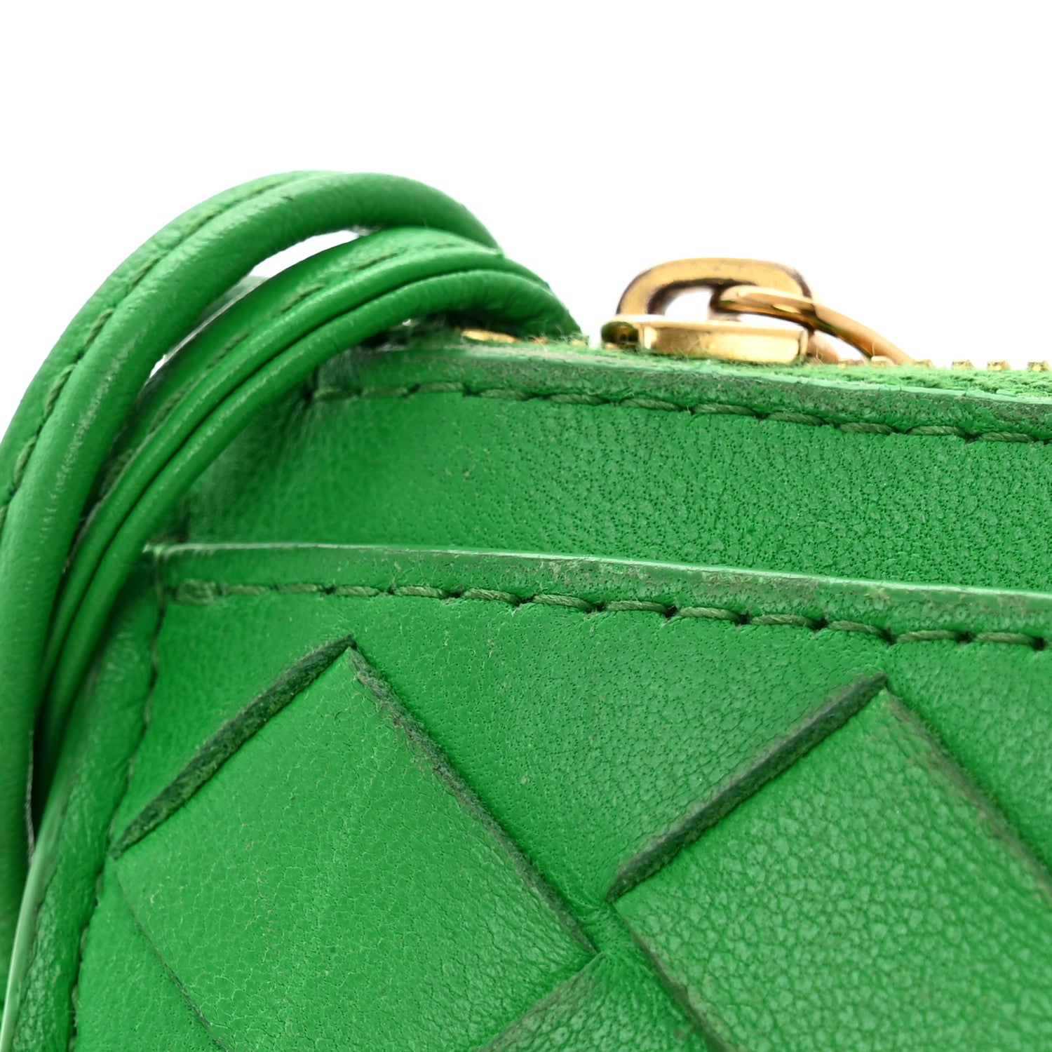 Bottega Veneta Nappa Intrecciato Key Holder Parakeet 10 of 11