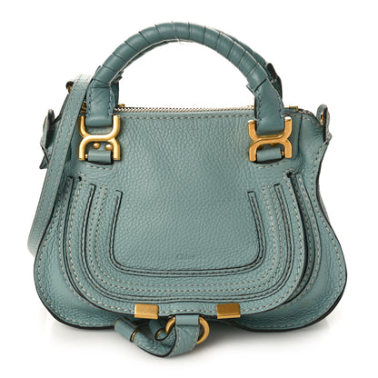 Chloe Calfskin Small Marcie Satchel Mint Blue 1 of 11