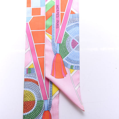 Hermes Silk L'Art Indien Des Plaines Twilly 2 of 4