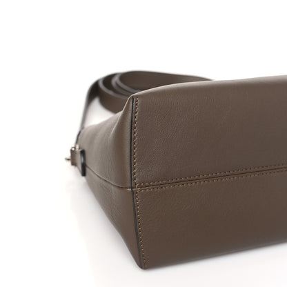Fendi Vitello Dolce Bi-Color FF 1974 Embossed Medium By The Way Boston Bag Maya Black 8 of 9