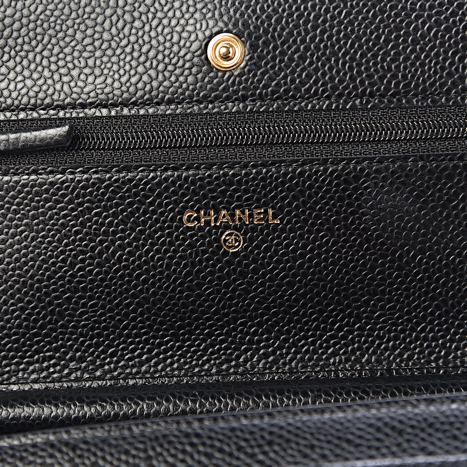 Chanel Caviar Quilted Wallet On Chain WOC Black 6 of 15