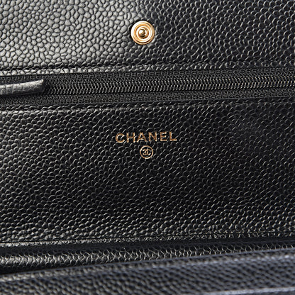Chanel Caviar Quilted Wallet On Chain WOC Black 6 of 15