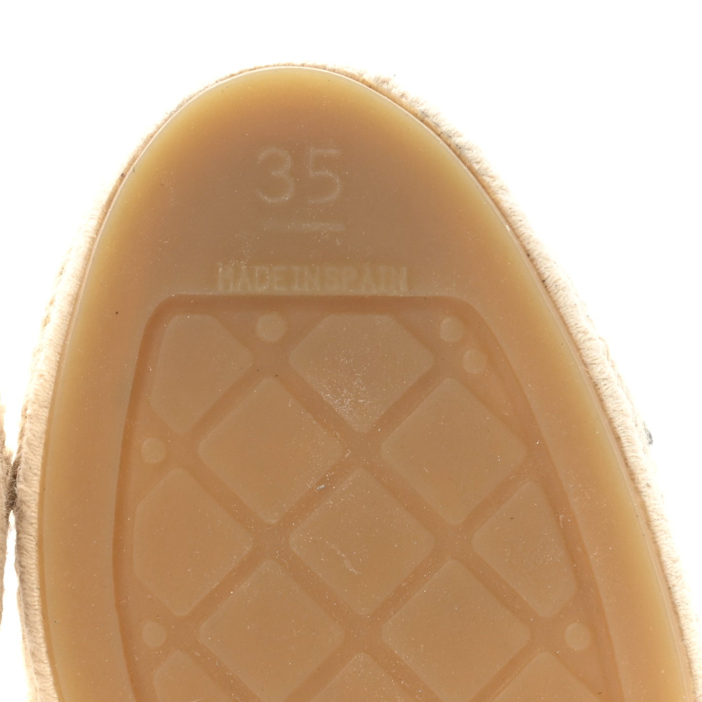 Macrame Patent CC Espadrilles 35 Beige Ivory