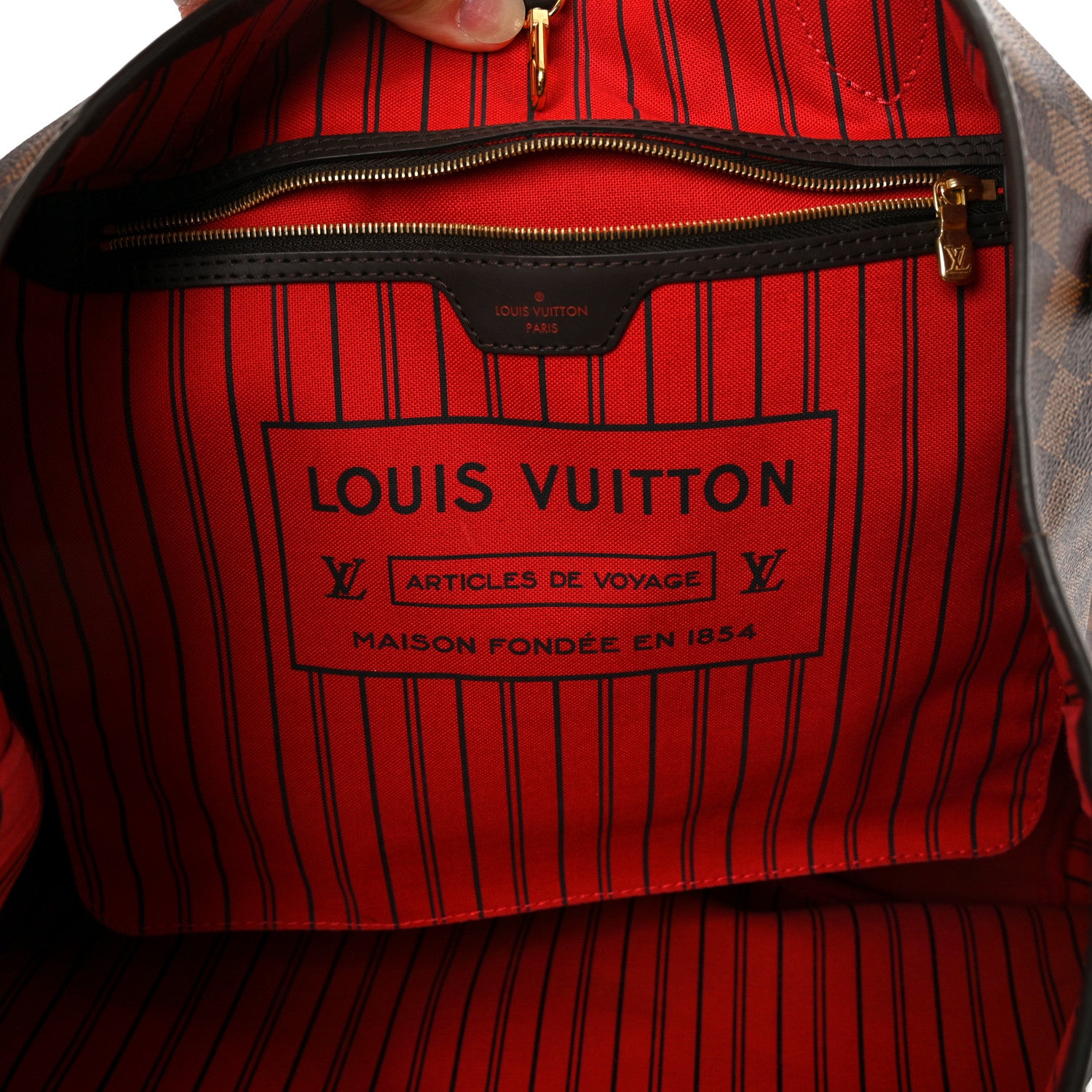 Louis Vuitton Damier Ebene Neo Neverfull GM 7 of 17