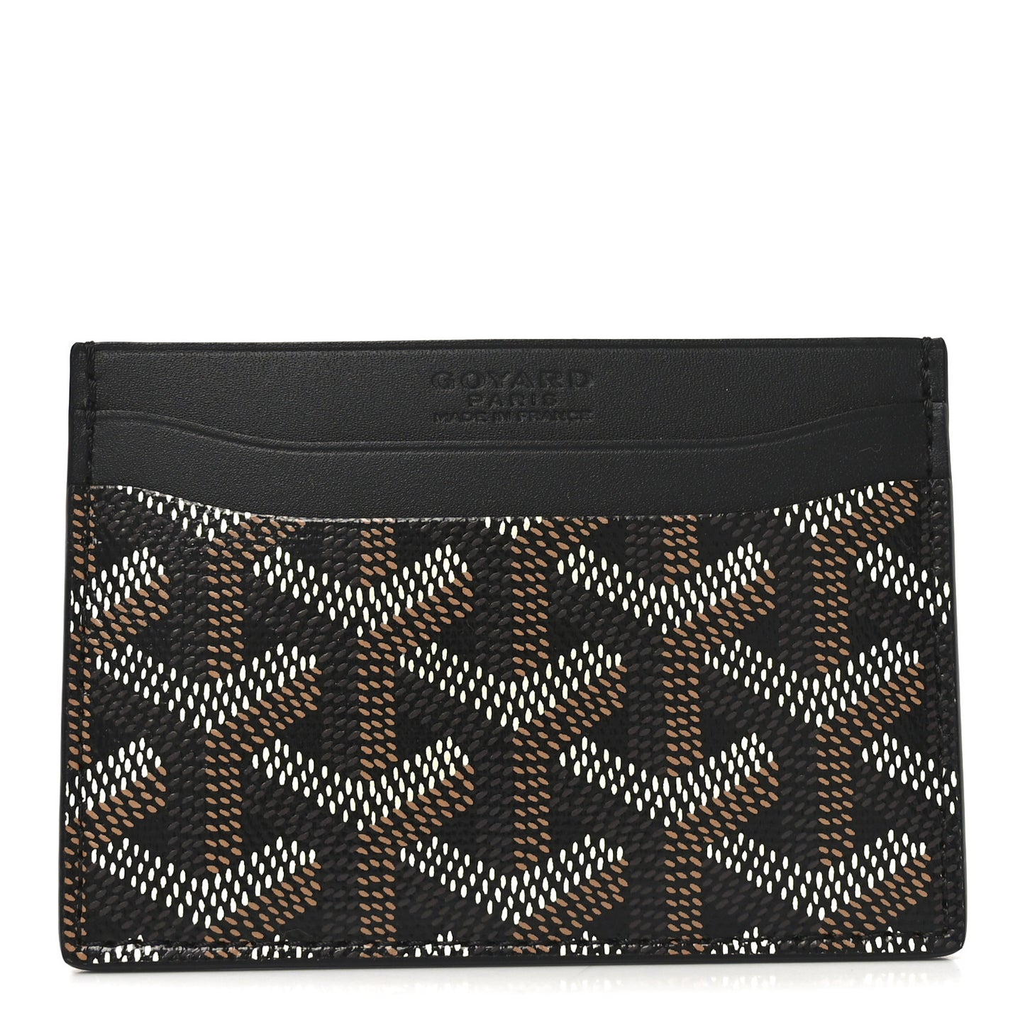 Goyardine Saint Sulpice Card Holder Black