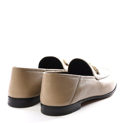 Gucci Lambskin Womens Brixton Horsebit Loafers 41 Mud 4 of 9
