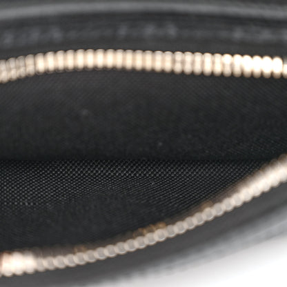 Gucci GG Supreme Monogram Textured Calfskin Retro Interlocking G Belt Bag Black 6 of 11