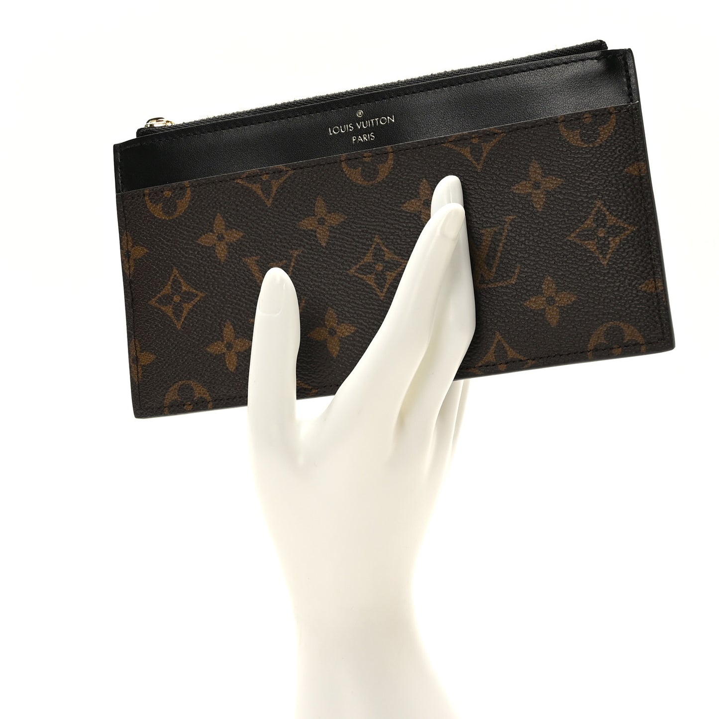 Monogram Slim Purse Black