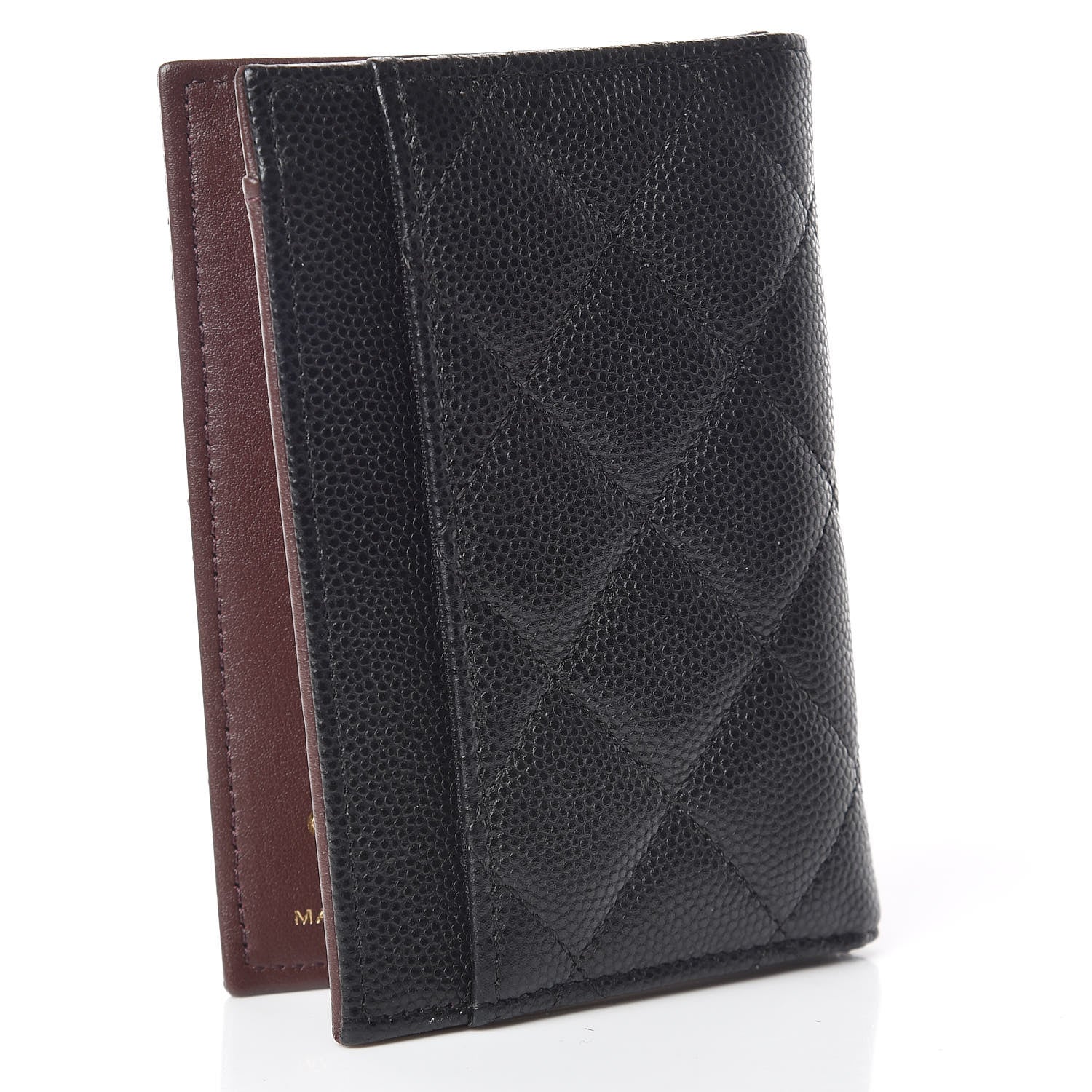 Chanel Caviar Quilted Card Holder Wallet Black 3 of 8