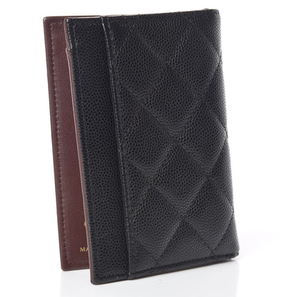 Chanel Caviar Quilted Card Holder Wallet Black 3 of 8