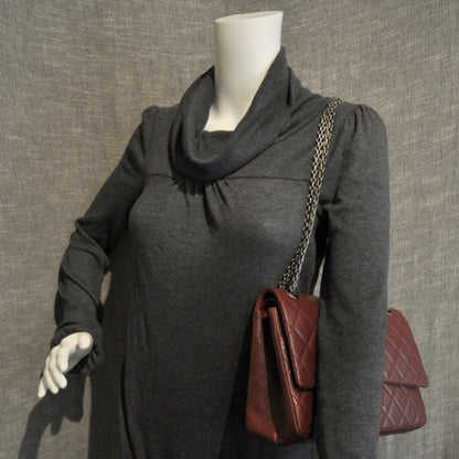 Chanel Distressed Leather 2.55 Reissue 226 Flap Bordeaux 3 of 9
