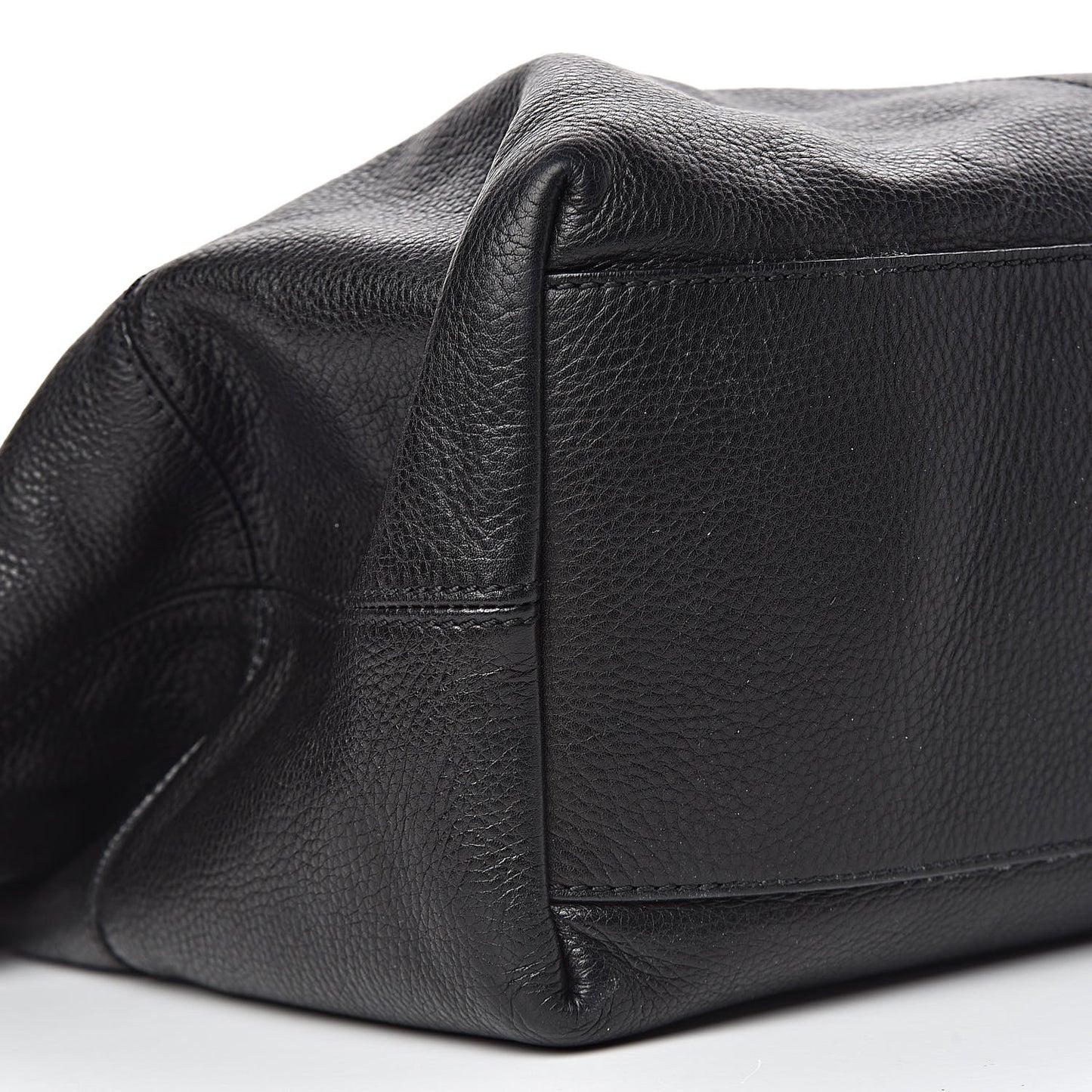 Waxed Calfskin Medium Studded Nightingale Black