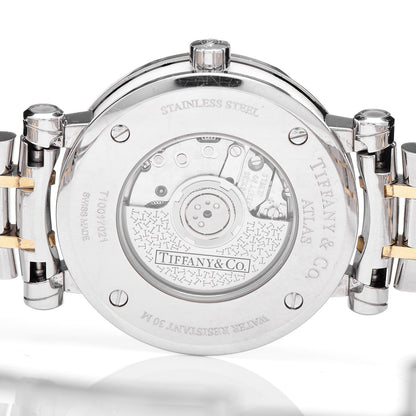 Tiffany Stainless Steel 18K Yellow Gold 30mm Atlas Automatic Watch 5 of 6