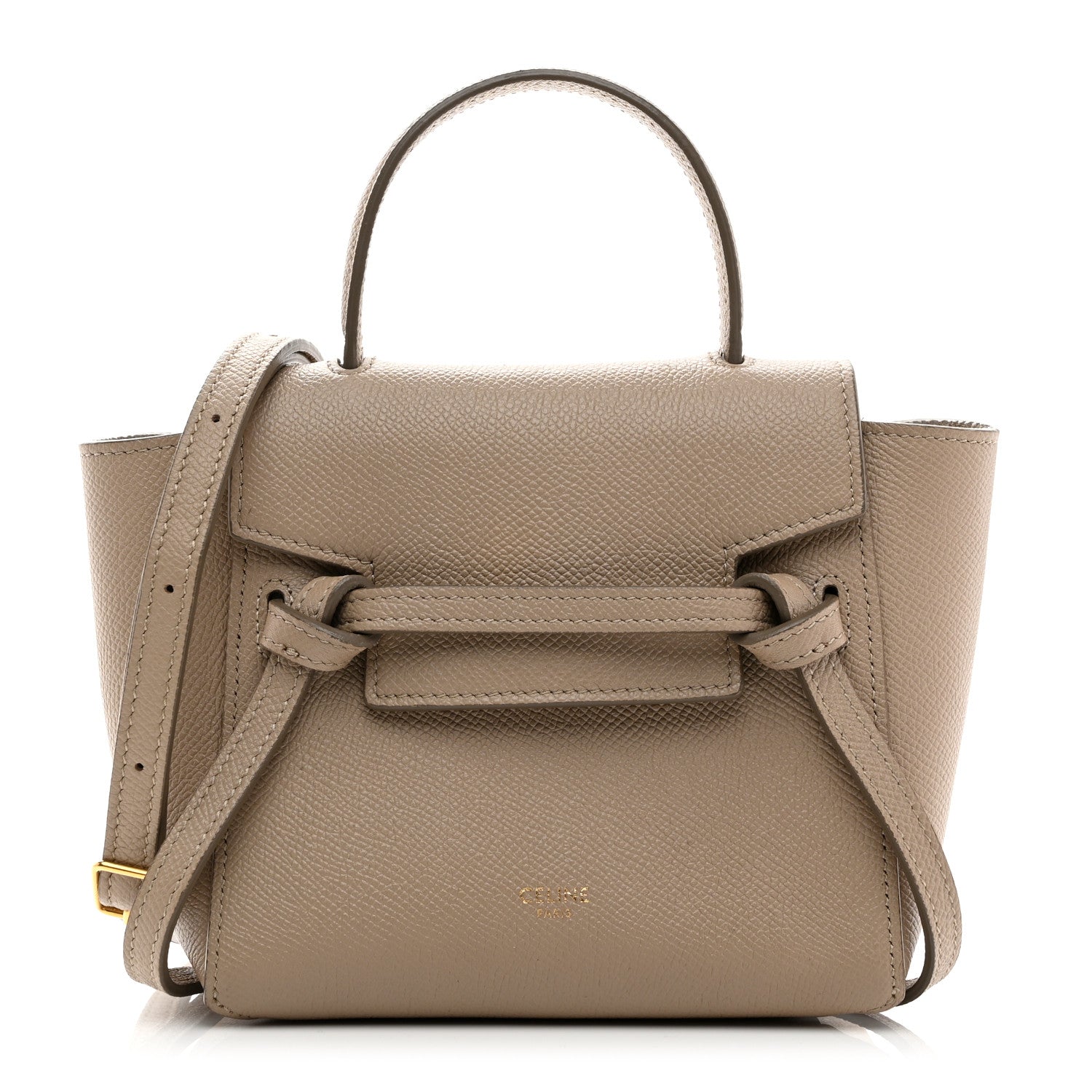 Celine Grained Calfskin Pico Belt Bag Light Taupe 1 of 9
