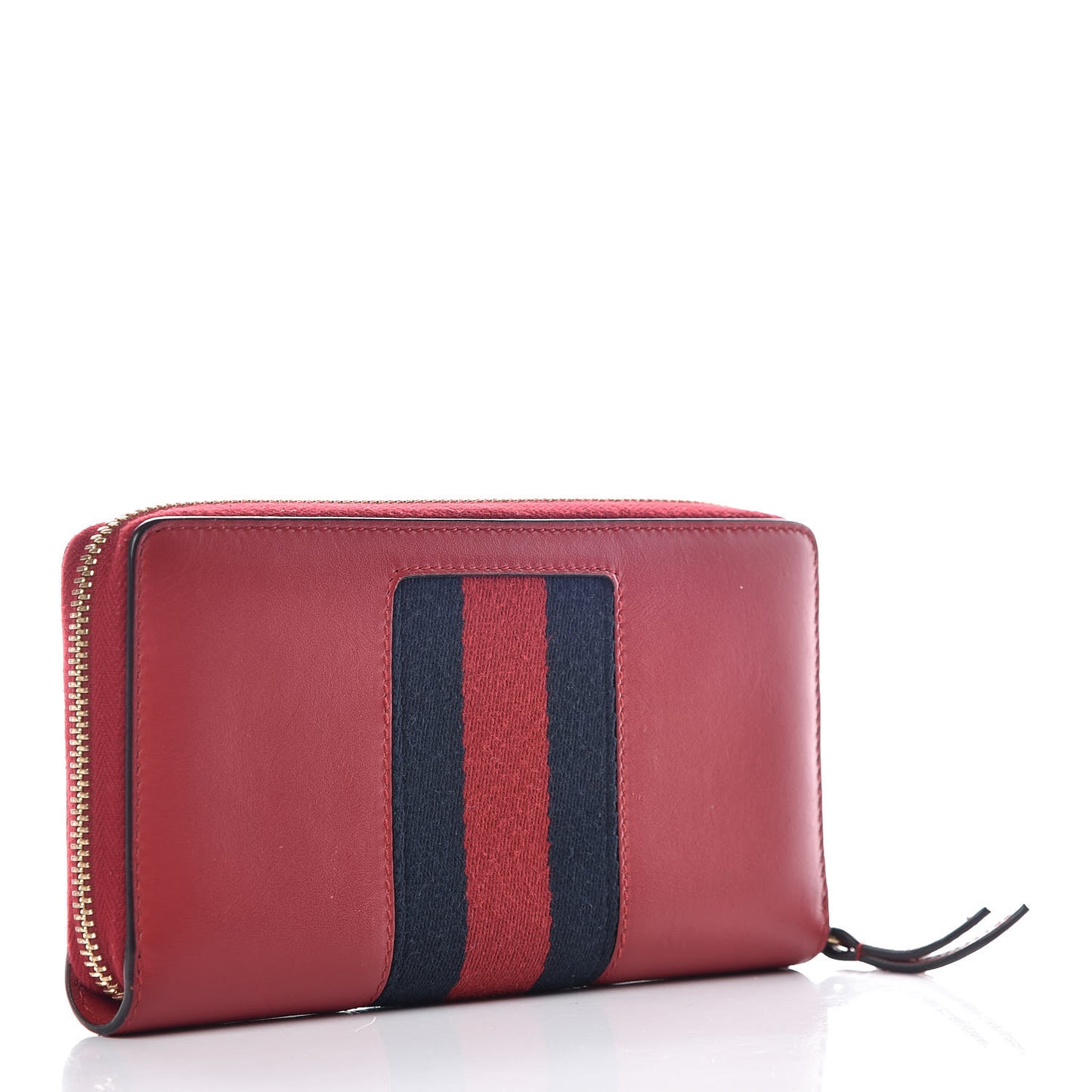 Calfskin Sylvie Zip Around Wallet Hibiscus Red
