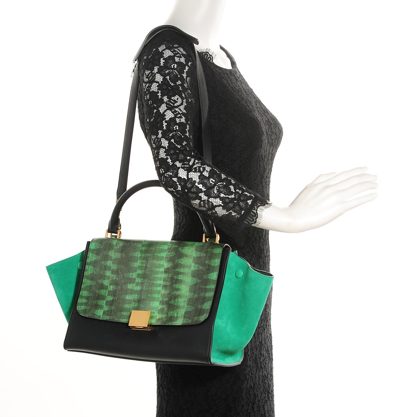 Tiger Snake Smooth Calfskin Small Trapeze Palm