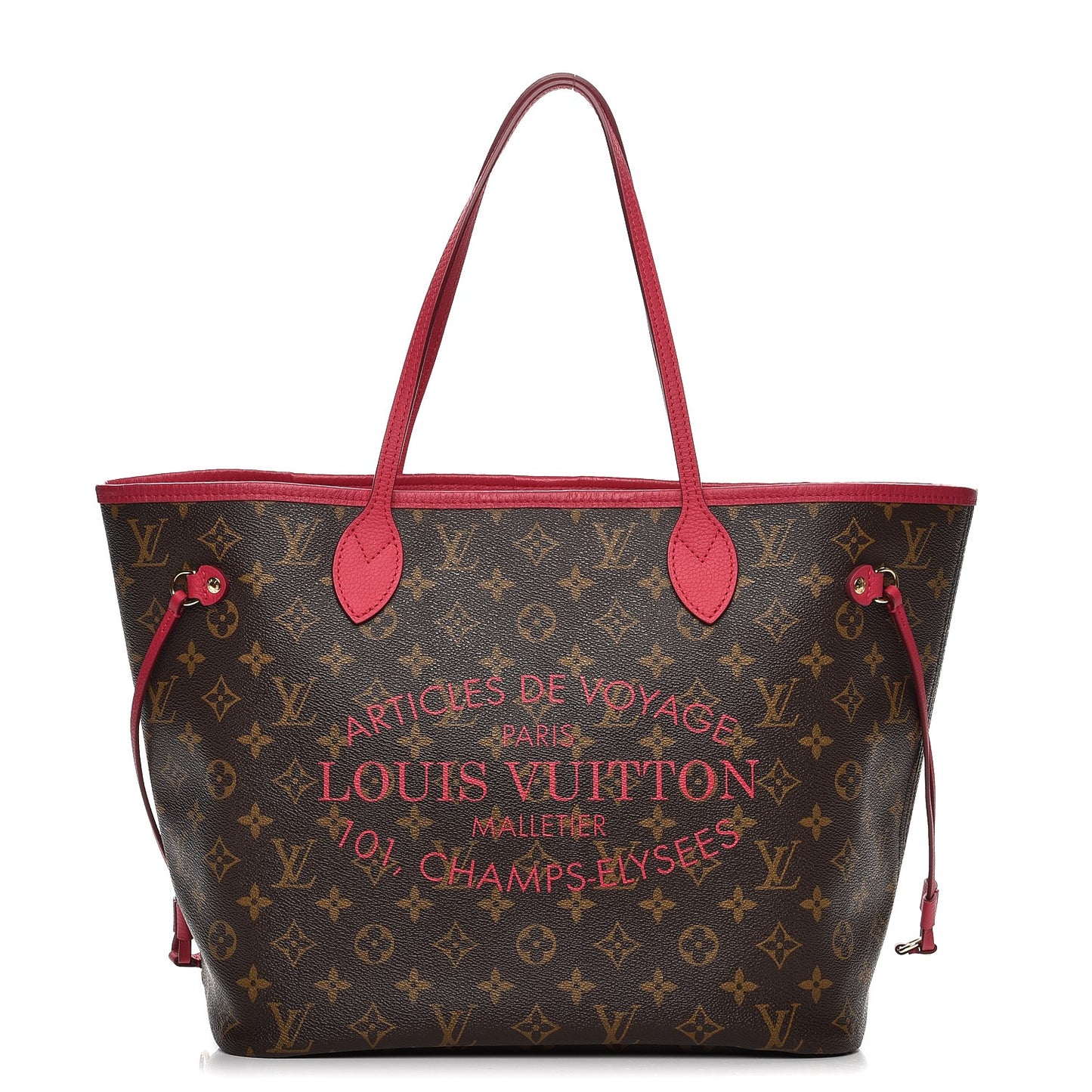 Monogram Articles de Voyage Ikat Neverfull MM Rose Indien