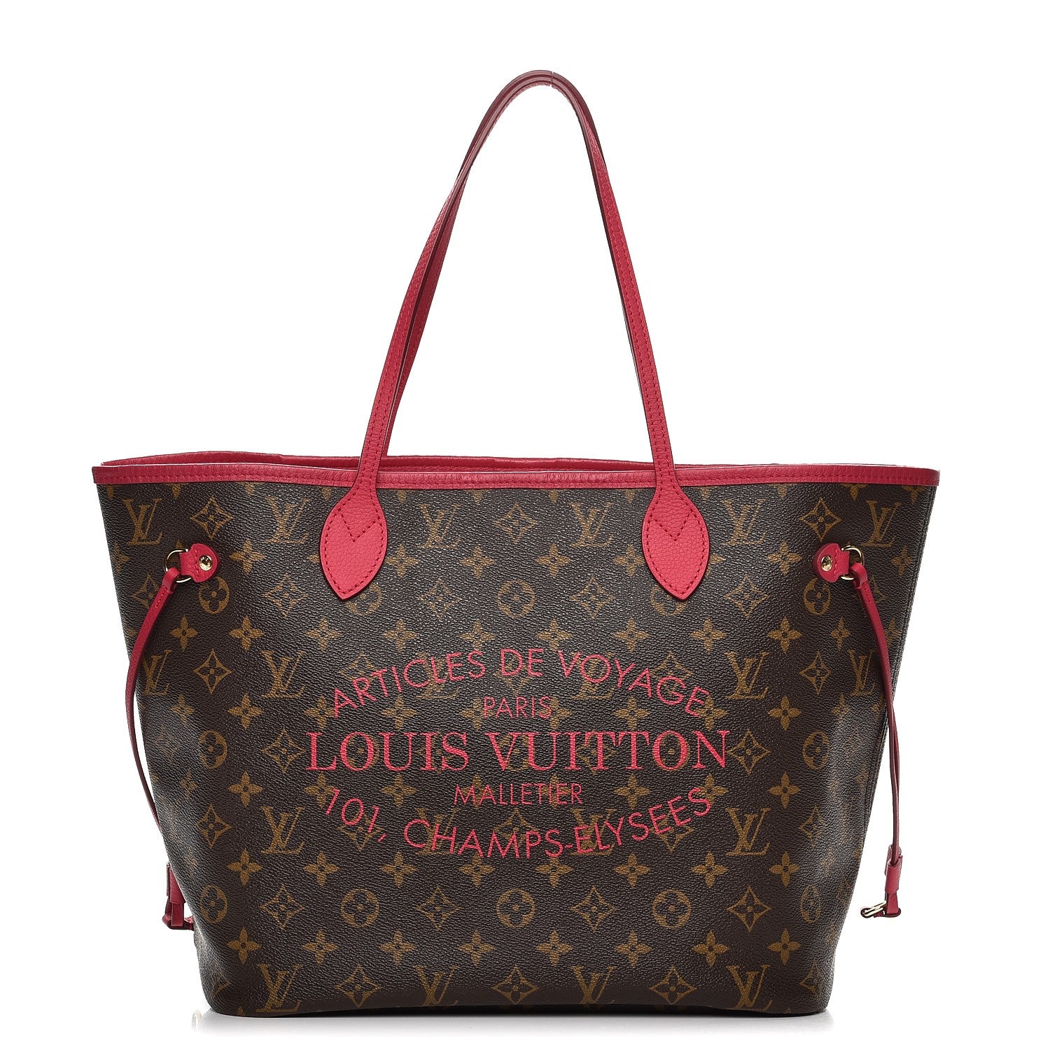 Louis Vuitton Monogram Articles de Voyage Ikat Neverfull MM Rose Indien 1 of 10