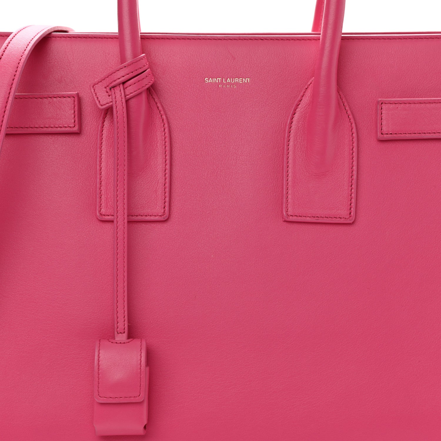 Saint Laurent Calfskin Small Sac De Jour Bubblegum 9 of 13