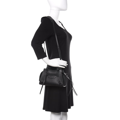Balenciaga Smooth Calfskin Neo Classic Black Hardware Mini City Black 2 of 11