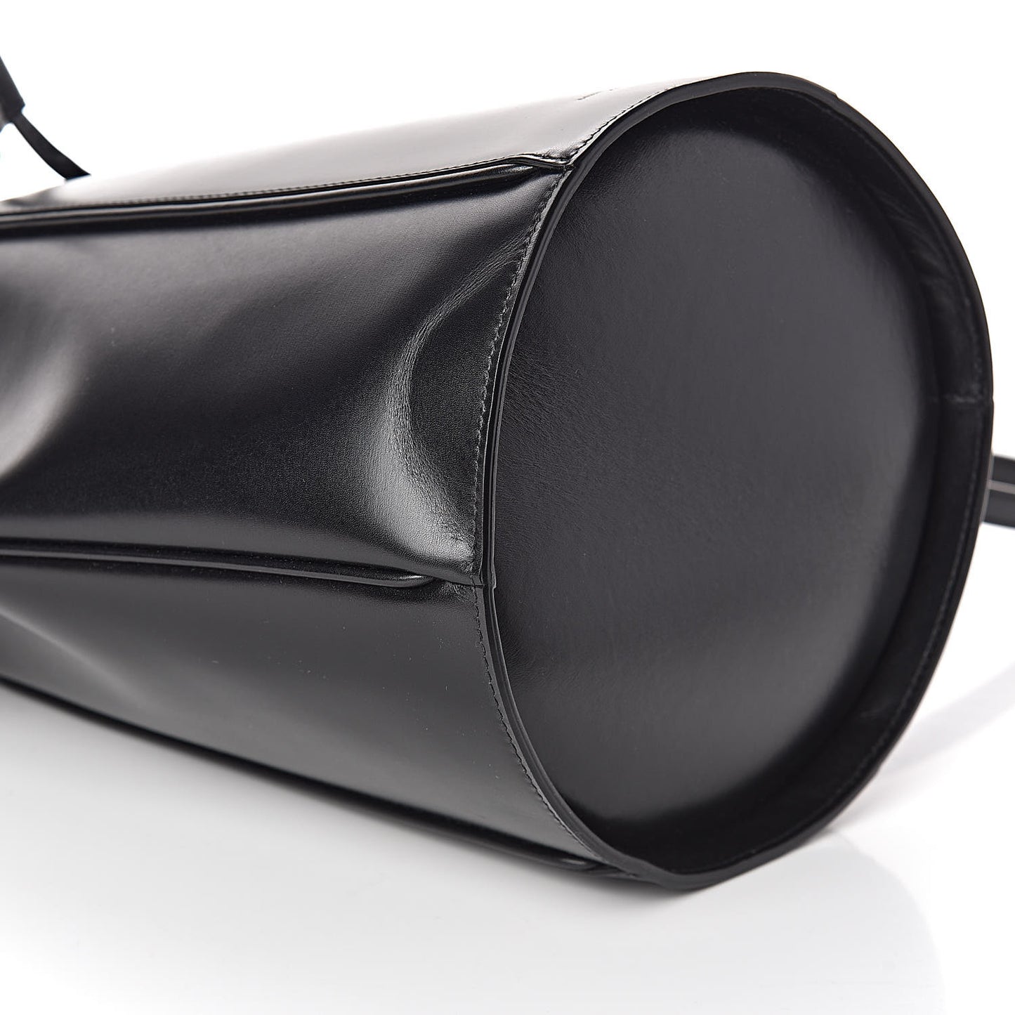 Smooth Calfskin Medium Talitha Bucket Bag Black