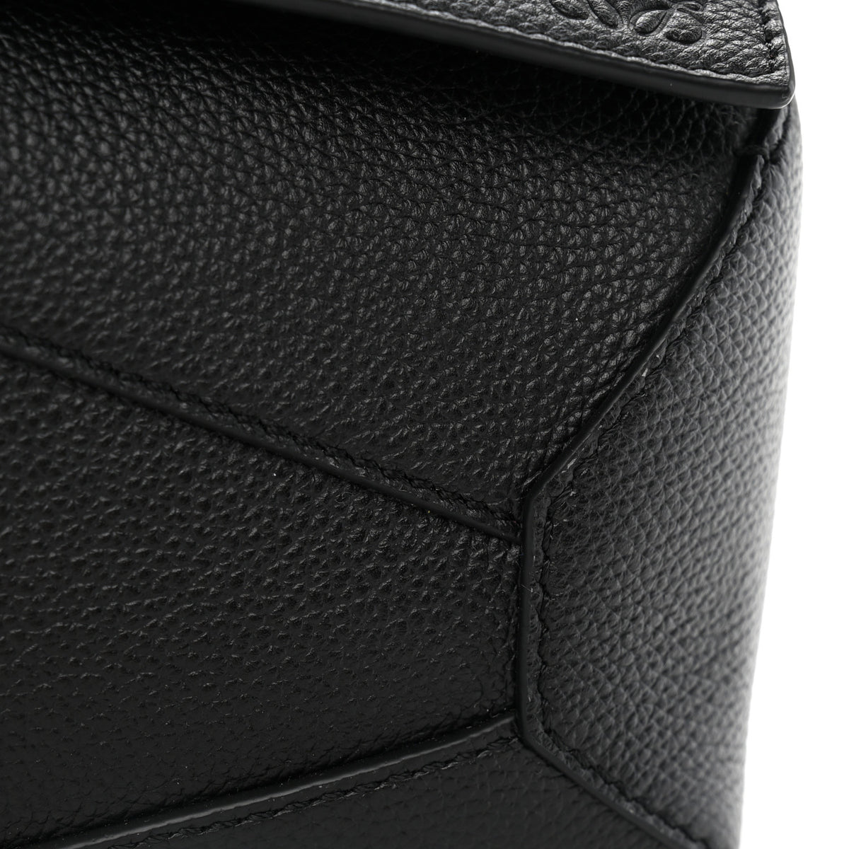 Calfskin Mini Puzzle Edge Bag Black