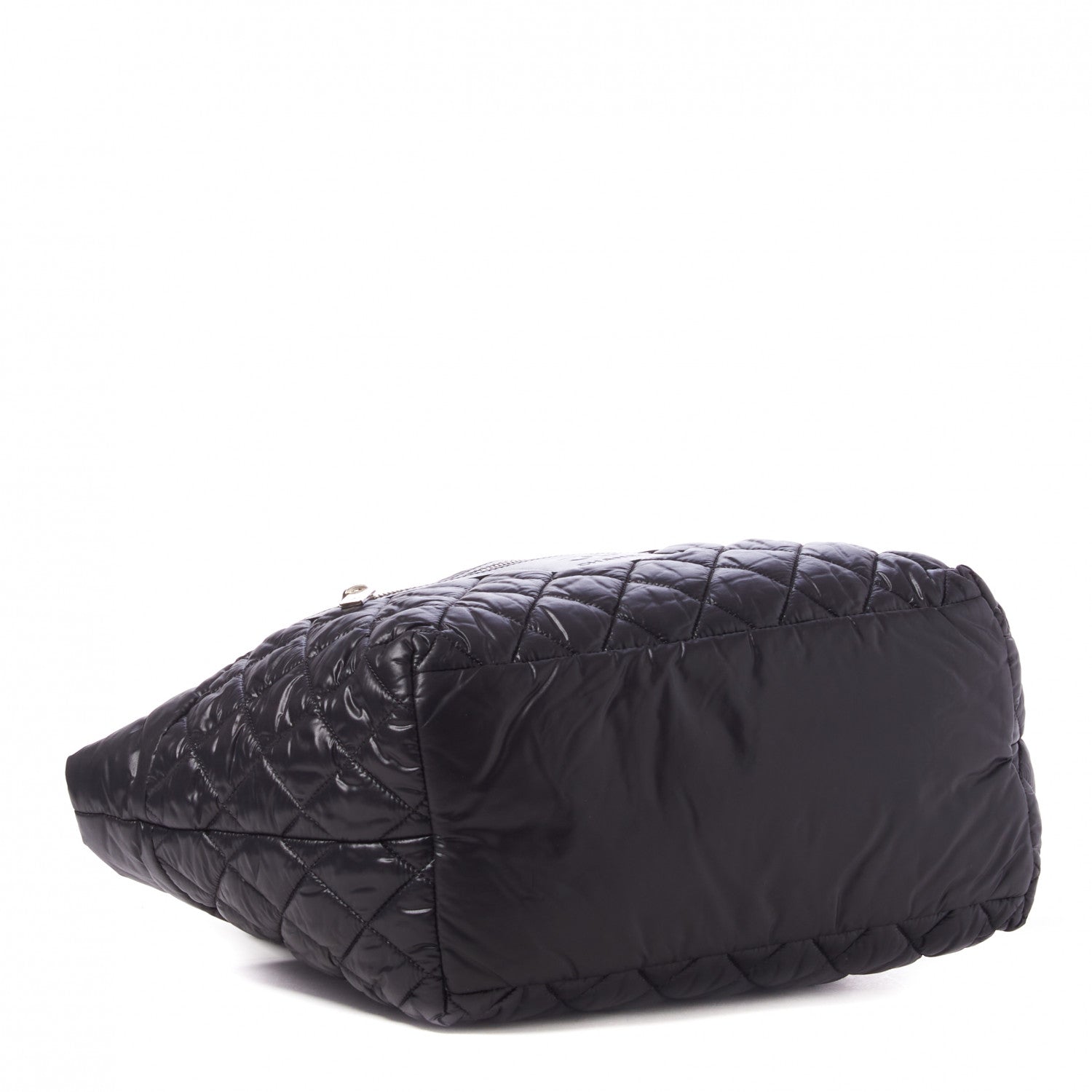 Chanel Nylon Quilted Small Coco Cocoon Tote Black 3 of 9