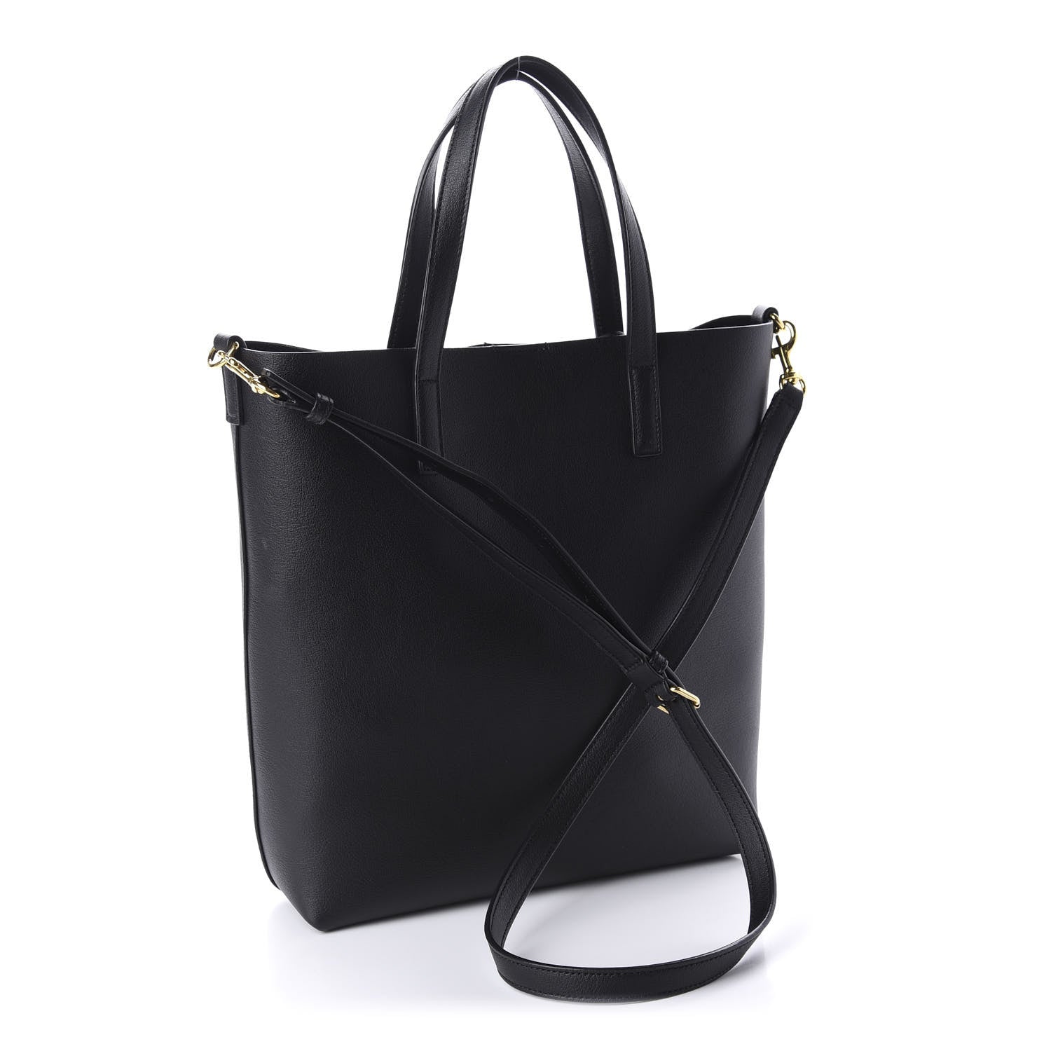 Saint Laurent Calfskin Toy Shopping Tote Black 3 of 12
