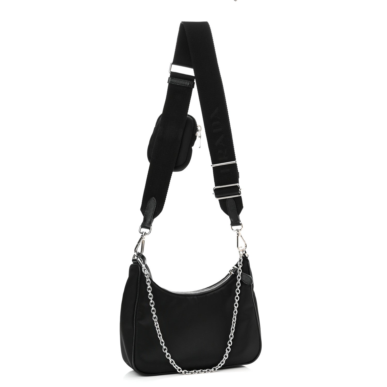 Prada Nylon Re-Edition 2005 Shoulder Bag Black 3 of 11