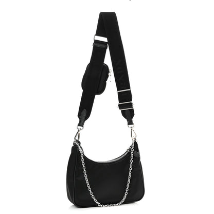 Prada Nylon Re-Edition 2005 Shoulder Bag Black 3 of 11