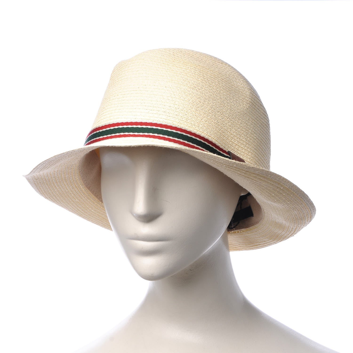 Gucci Straw Web Fedora Hat XL 2 of 7