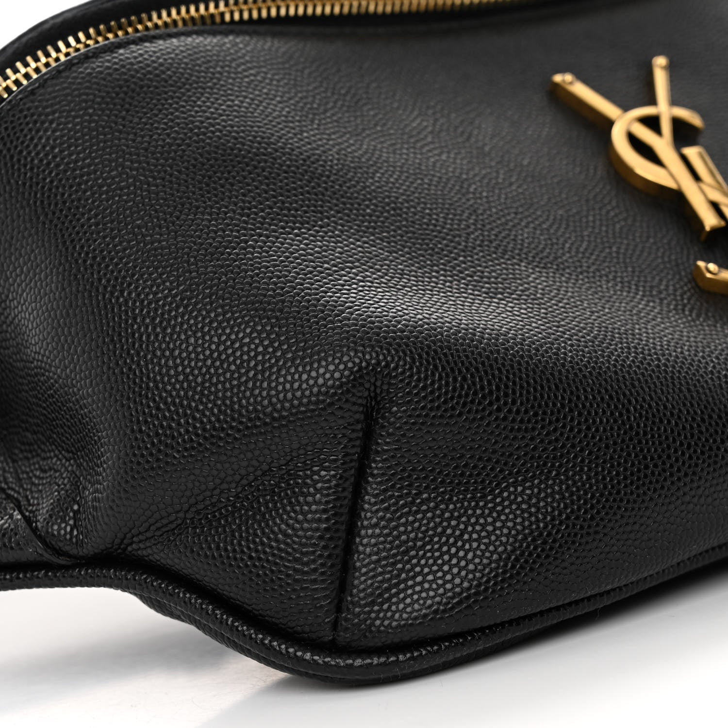 Saint Laurent Grain De Poudre Monogram Belt Bag Black 8 of 9