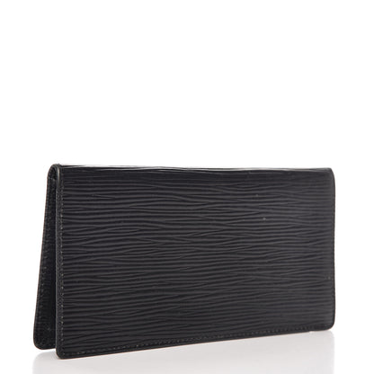 Louis Vuitton Epi Simple Checkbook Cover Black 3 of 11