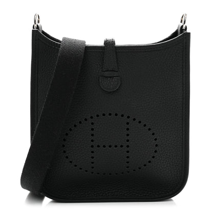 Hermes Taurillon Clemence Evelyne TPM Black 1 of 10