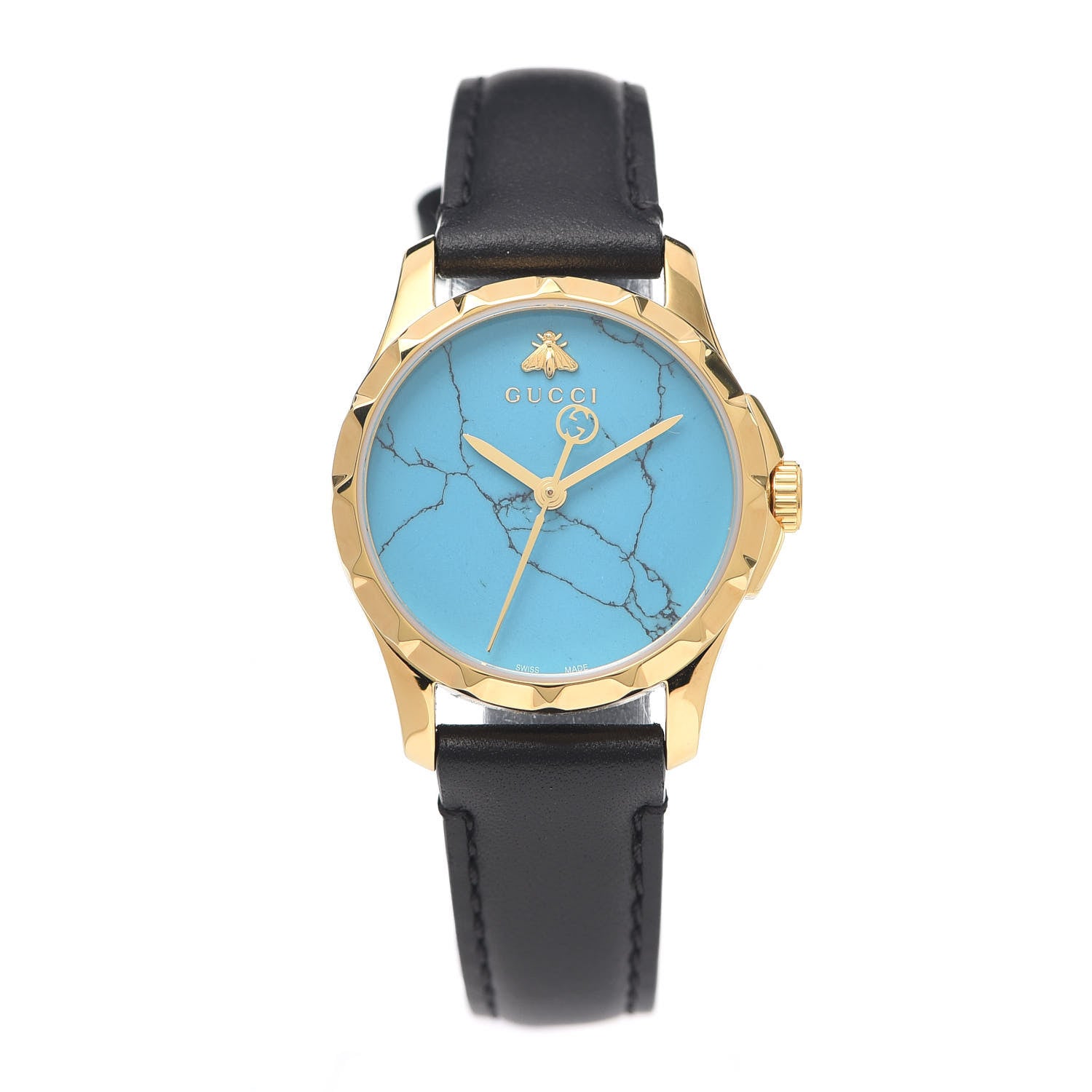 Gucci Stainless Steel Calfskin 27mm G-Timeless Quartz Watch Turquoise 1 of 5