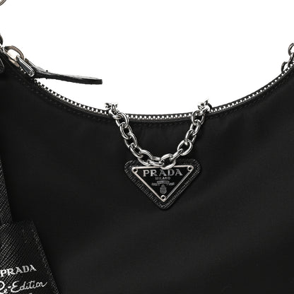 Prada Nylon Re-Edition 2005 Shoulder Bag Black 9 of 13