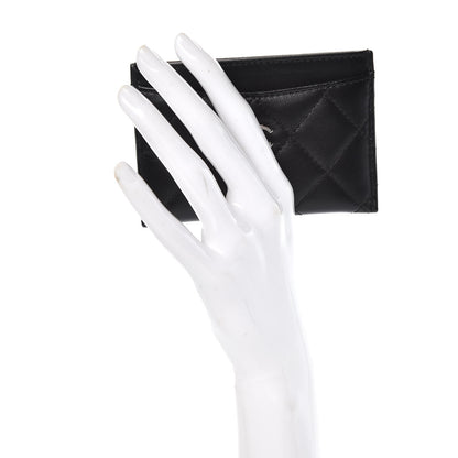 Chanel Lambskin Quilted Card Holder Black 2 of 9