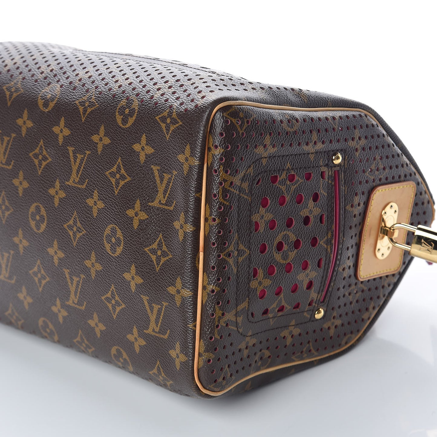 Monogram Perforated Speedy 30 Fuchsia