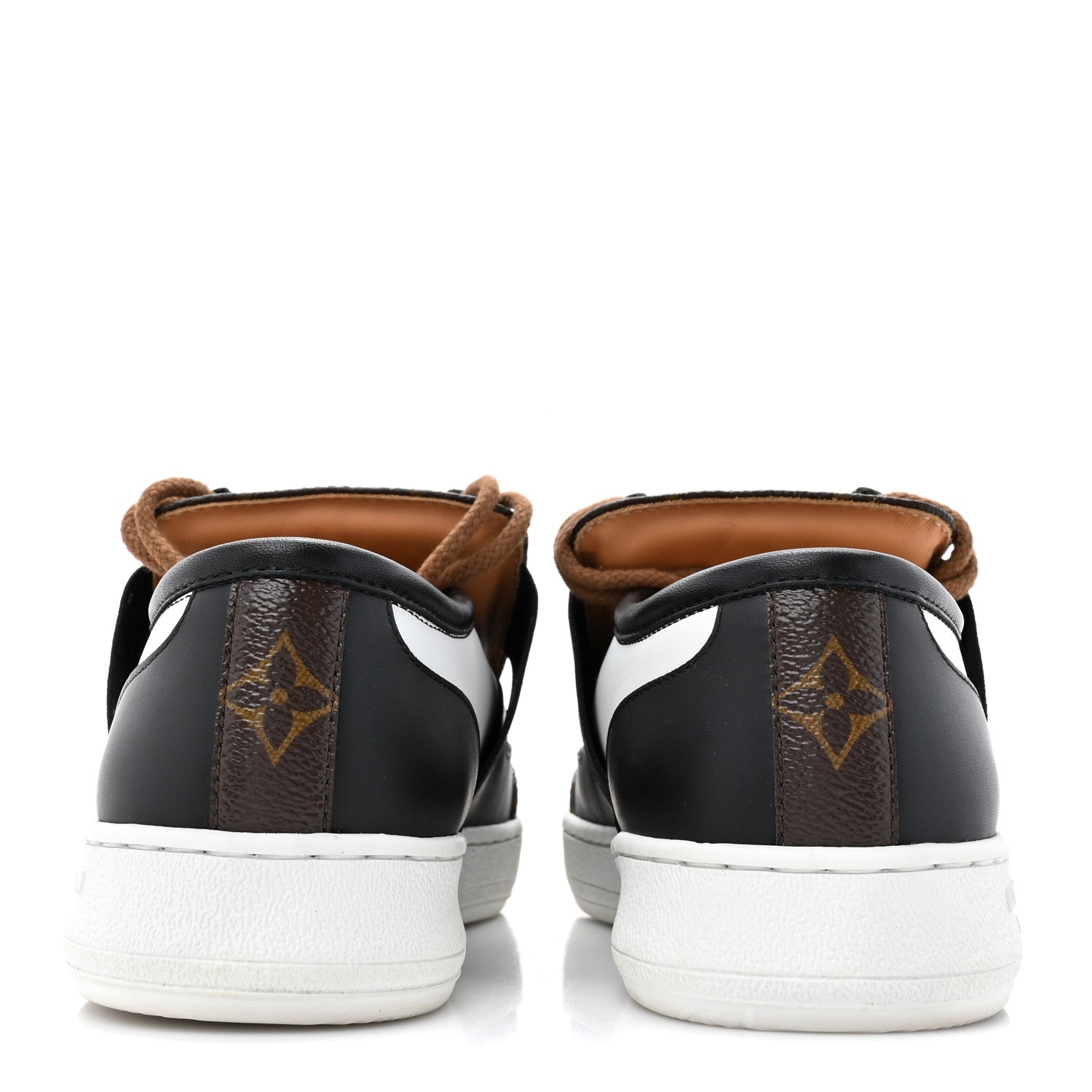 Louis Vuitton Monogram Calfskin Lous Sneakers 37 Black 4 of 9