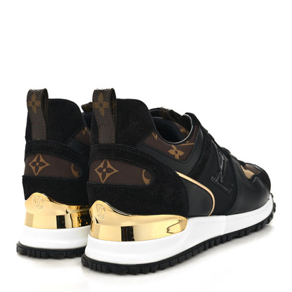 Louis Vuitton Suede Monogram Run Away Sneakers 36 Black 4 of 7