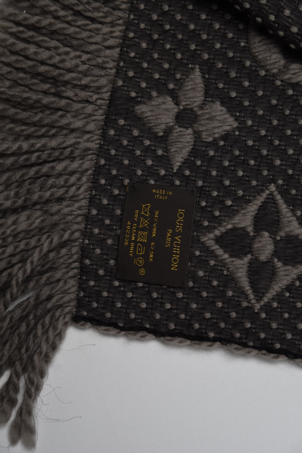 Louis Vuitton Wool Silk Logomania Scarf Verone 5 of 5