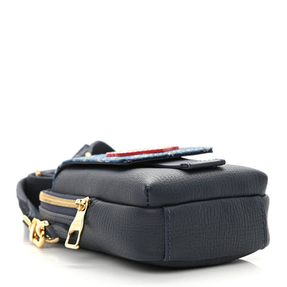 Louis Vuitton X NIGO Denim Monogram Flat Double Phone Pouch 4 of 7