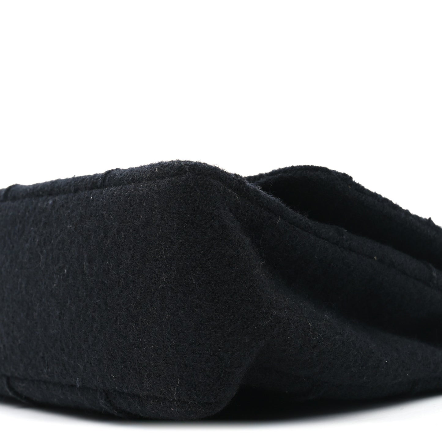 Wool Jumbo Chocolate Bar Mademoiselle Flap Black