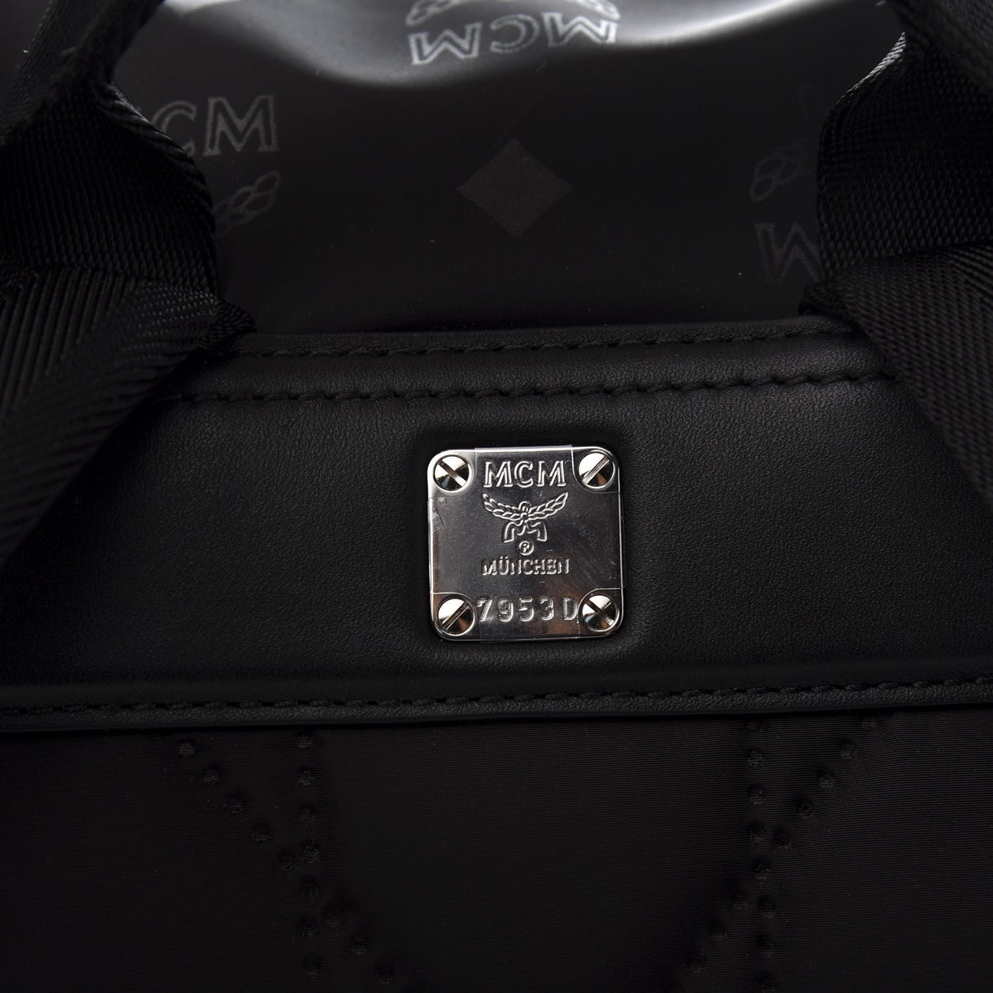 Nylon Monogram Small Tivitat Two-Pocket Backpack Black