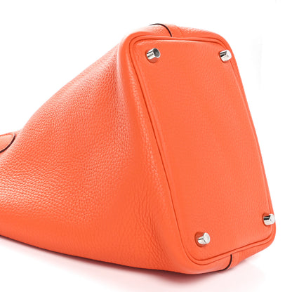 Hermes Taurillon Clemence Picotin Lock 18 PM Orange 9 of 10