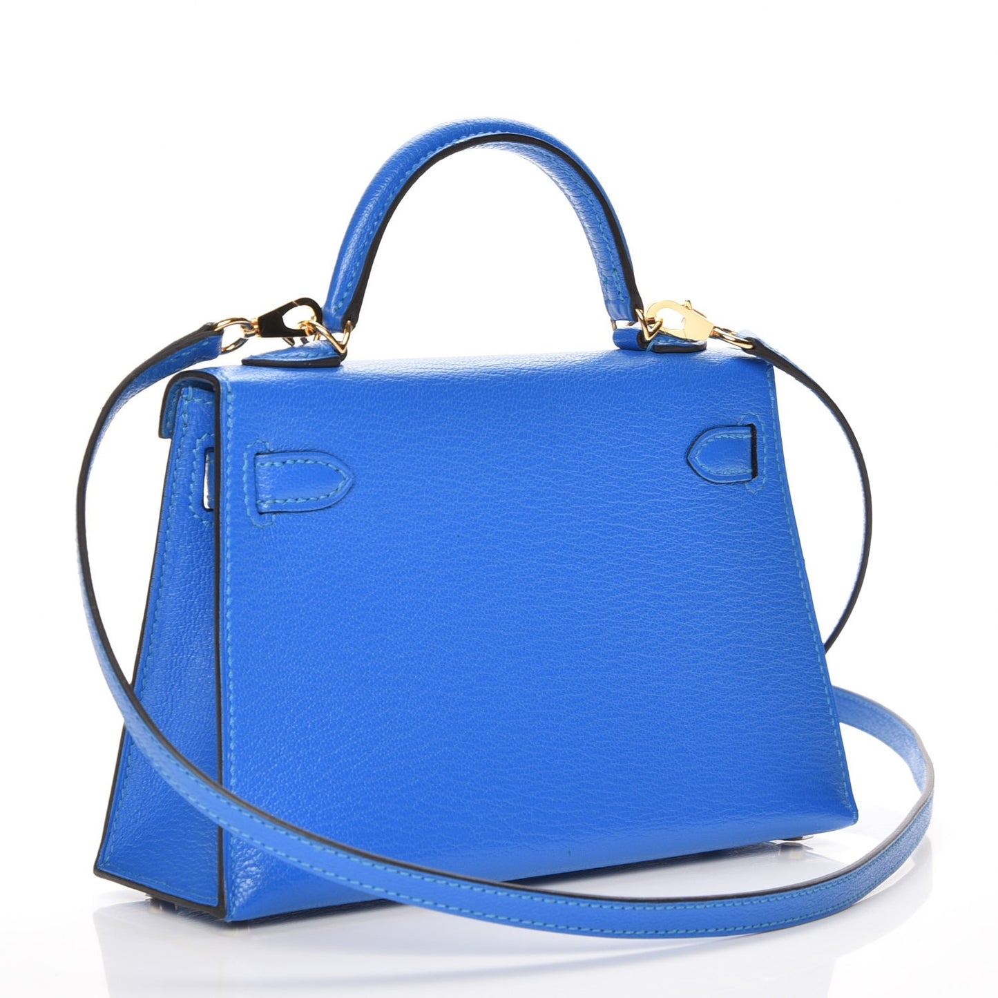 Chevre Mysore Mini Kelly Sellier 20 Bleu Hydra