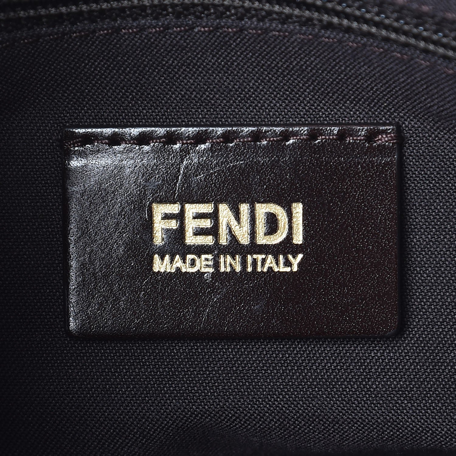 Fendi Calf Hair Zebra Print Mia Shoulder Flap Miele Moro 6 of 12