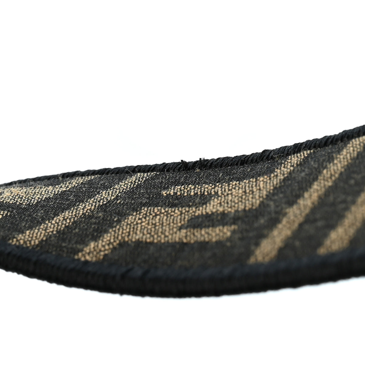 Fabric Jacquard FF 1974 Medium Baguette Tobacco Moro Black