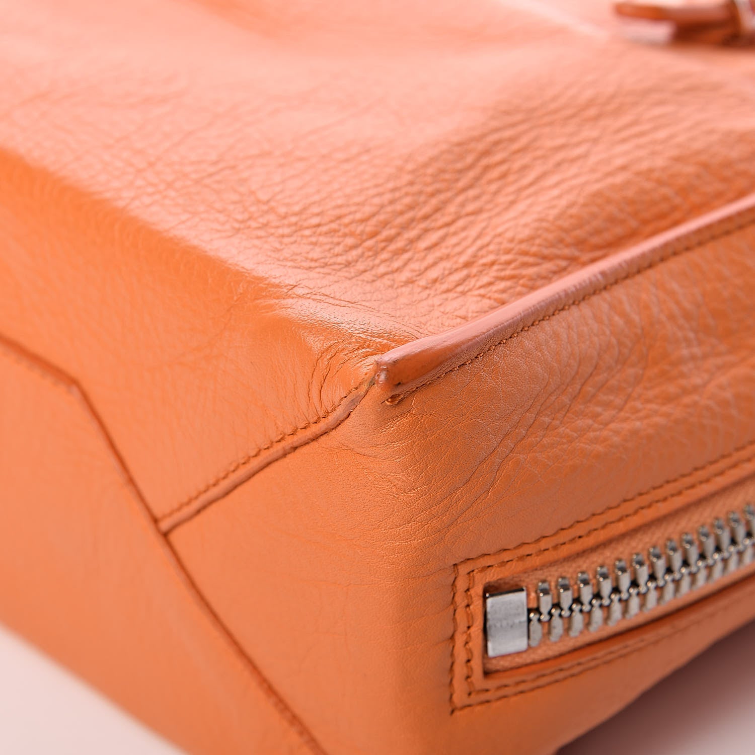 Balenciaga Calfskin Papier Mini A4 Zip Around Tote Orange 11 of 13
